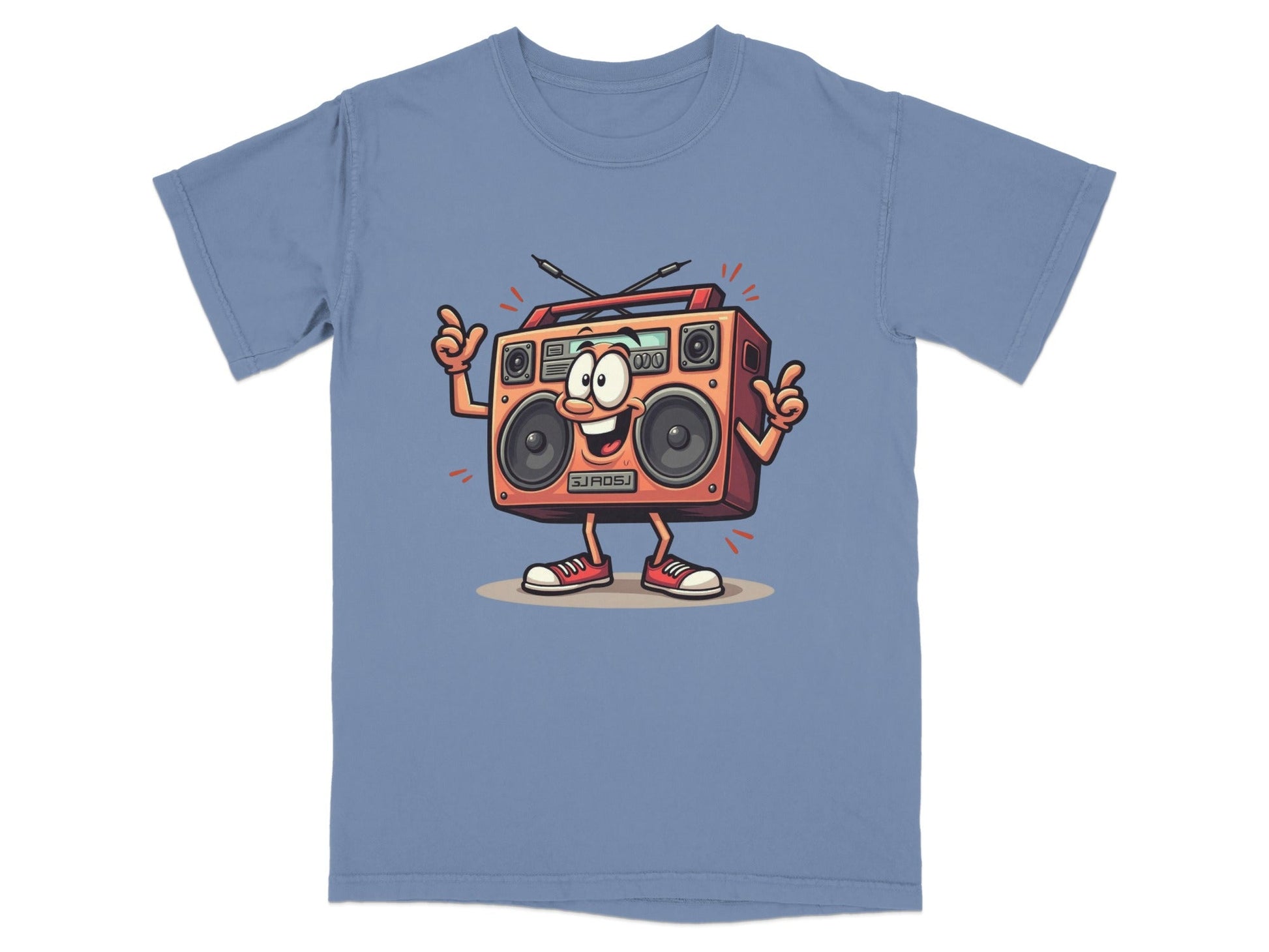 Retro Radio Cartoon Character Cool Audio System T-Shirt - IconVexa