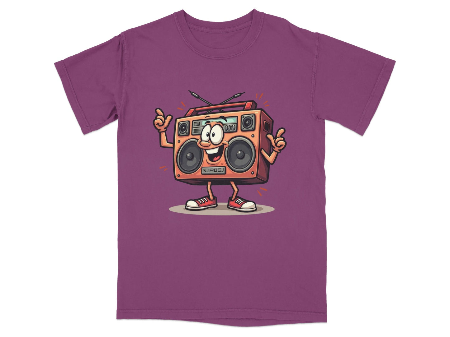 Retro Radio Cartoon Character Cool Audio System T-Shirt - IconVexa