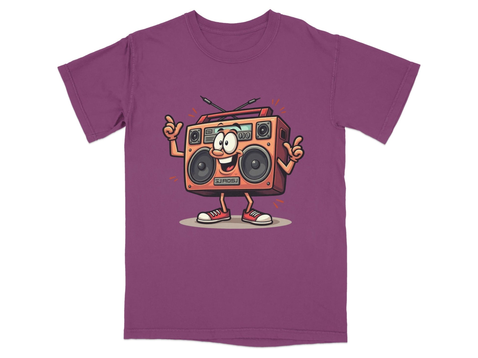 Retro Radio Cartoon Character Cool Audio System T-Shirt - IconVexa