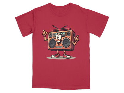 Retro Radio Cartoon Character Cool Audio System T-Shirt - IconVexa
