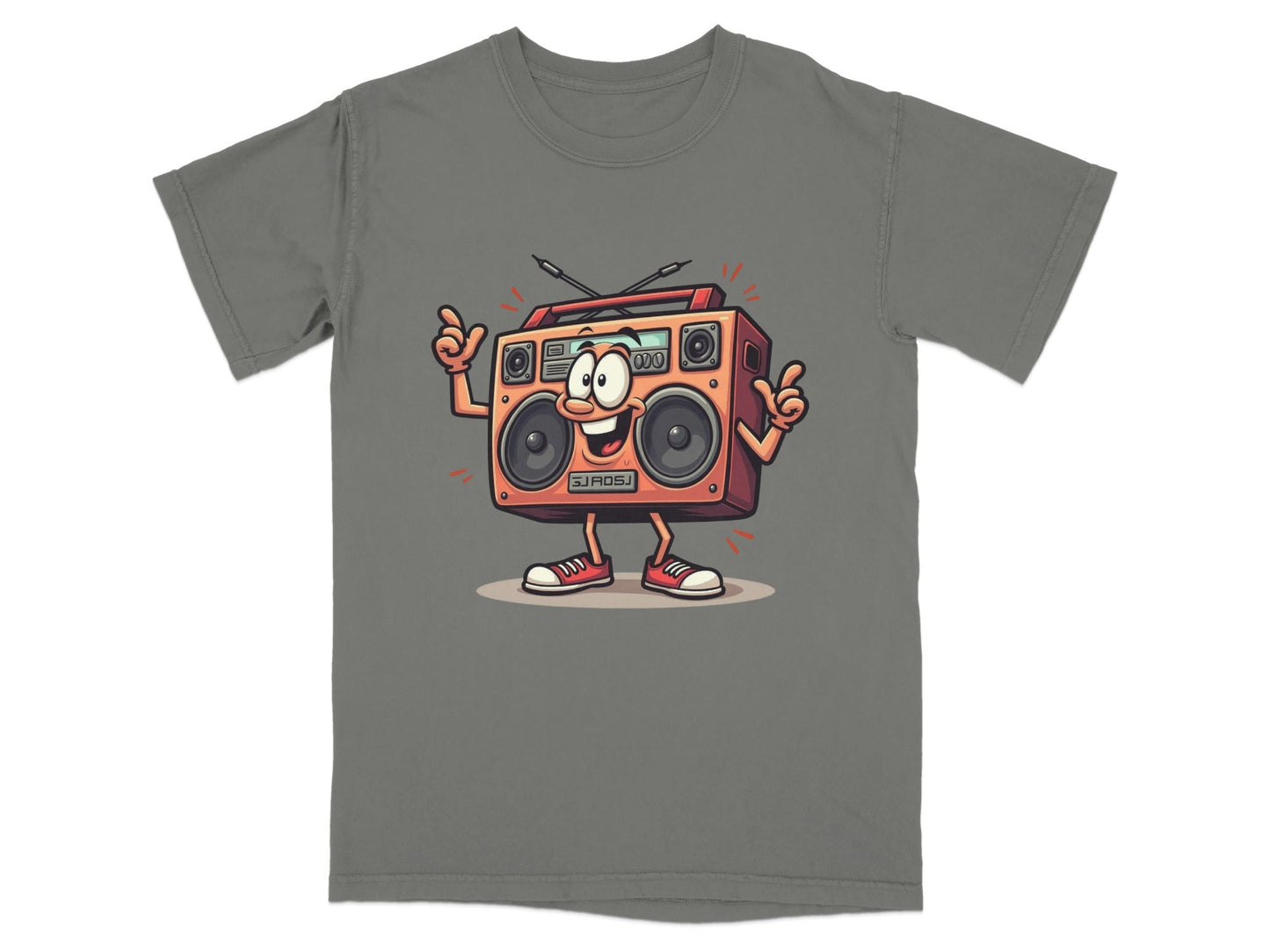Retro Radio Cartoon Character Cool Audio System T-Shirt - IconVexa