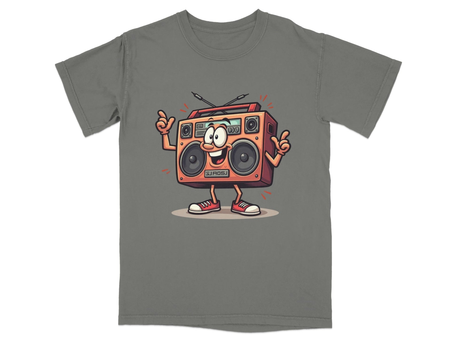 Retro Radio Cartoon Character Cool Audio System T-Shirt - IconVexa