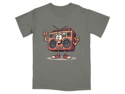 Retro Radio Cartoon Character Cool Audio System T-Shirt - IconVexa