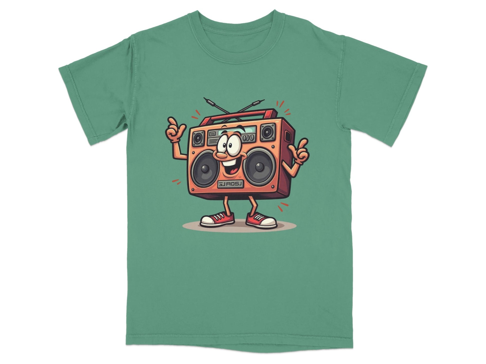 Retro Radio Cartoon Character Cool Audio System T-Shirt - IconVexa