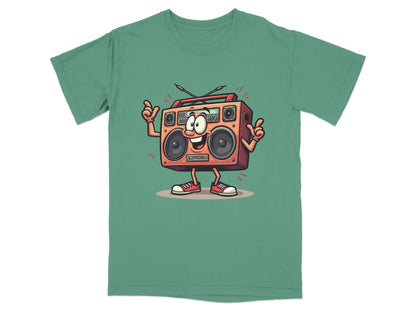 Retro Radio Cartoon Character Cool Audio System T-Shirt - IconVexa