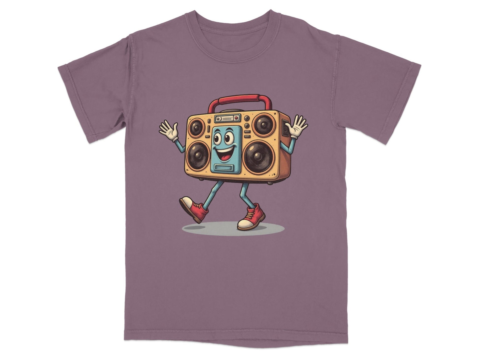 Retro Radio Cartoon Character Illustration Graphic T-Shirt - IconVexa