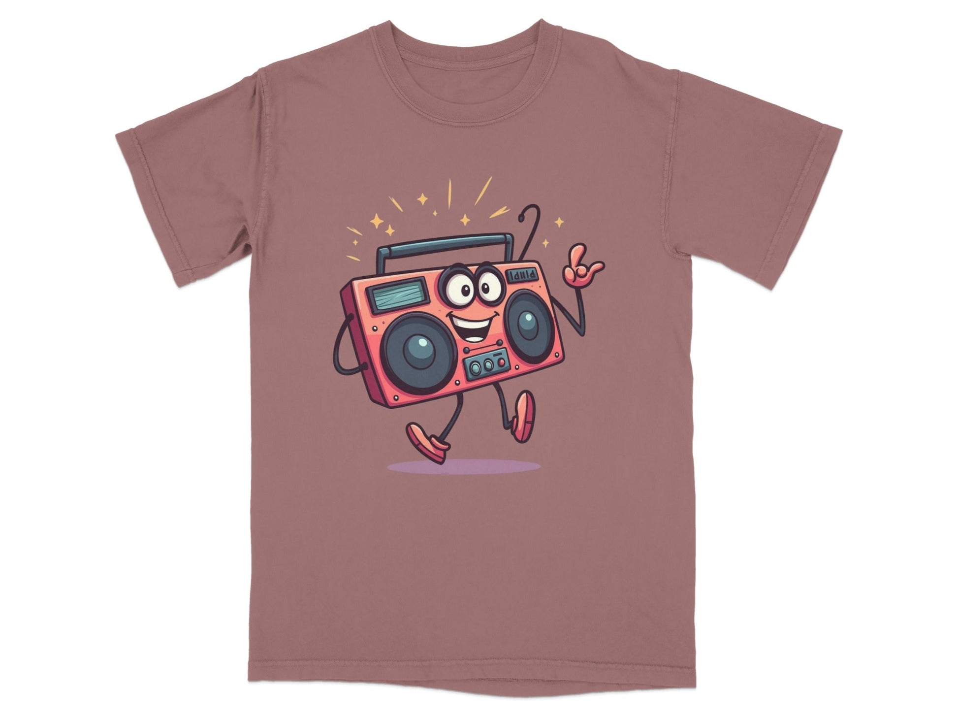Retro Radio Cartoon Character with Attitude Graphic T-Shirt - IconVexa