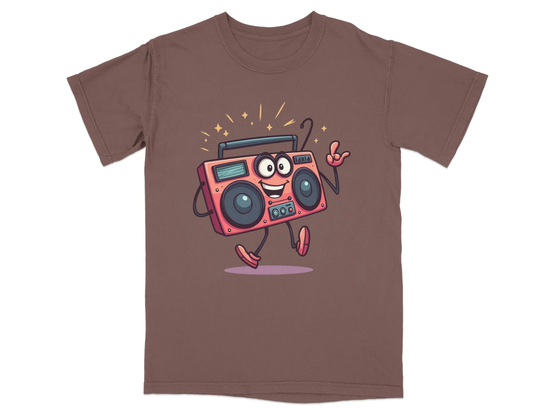 Retro Radio Cartoon Character with Attitude Graphic T-Shirt - IconVexa