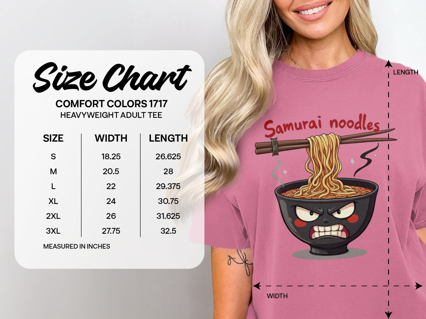 Samurai Noodles T-Shirt, Angry Ramen Bowl Shirt, Japanese Food Tee, Funny Noodle Shirt, Anime Shirt, Food Lover Gift, Unique T-Shirt Design - IconVexa