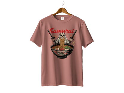 Samurai Ramen T-Shirt, Japanese Food Tee, Skull Warrior Shirt, Anime Style, Unique Graphic TShirt, Gift Idea, Trendy T Shirts - IconVexa