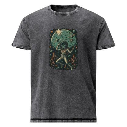 Skeleton Astronaut Shirt | Retro Space Horror Tee | Cosmic Skull Graphic T-Shirt - IconVexa
