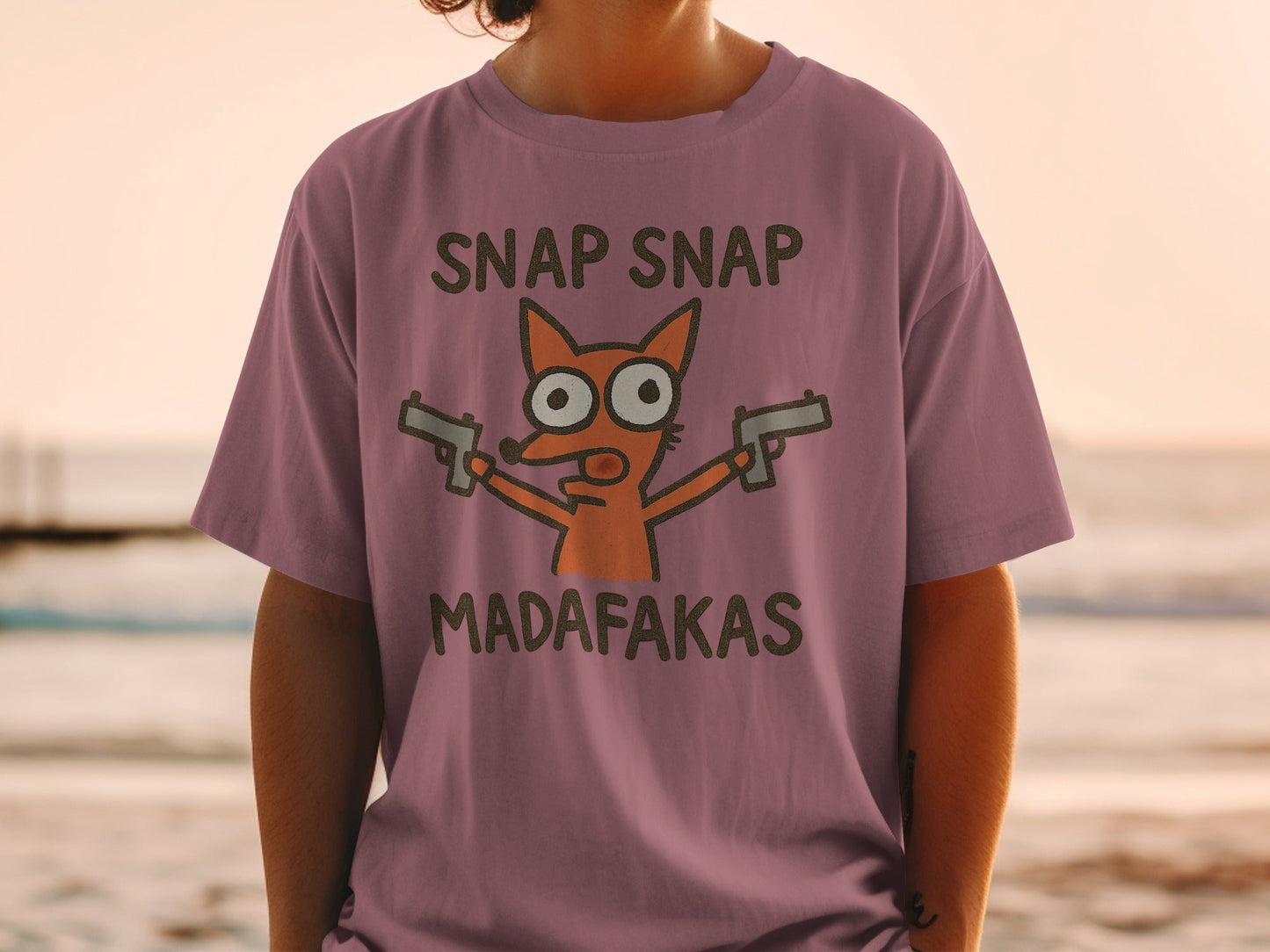 Snap Snap Madafakas T-Shirt, Funny Fox T-Shirt, Cool Animal Tee, Graphic T Shirt, Trending Tshirt, Popular T-Shirt, Gift for Fox Lover - IconVexa