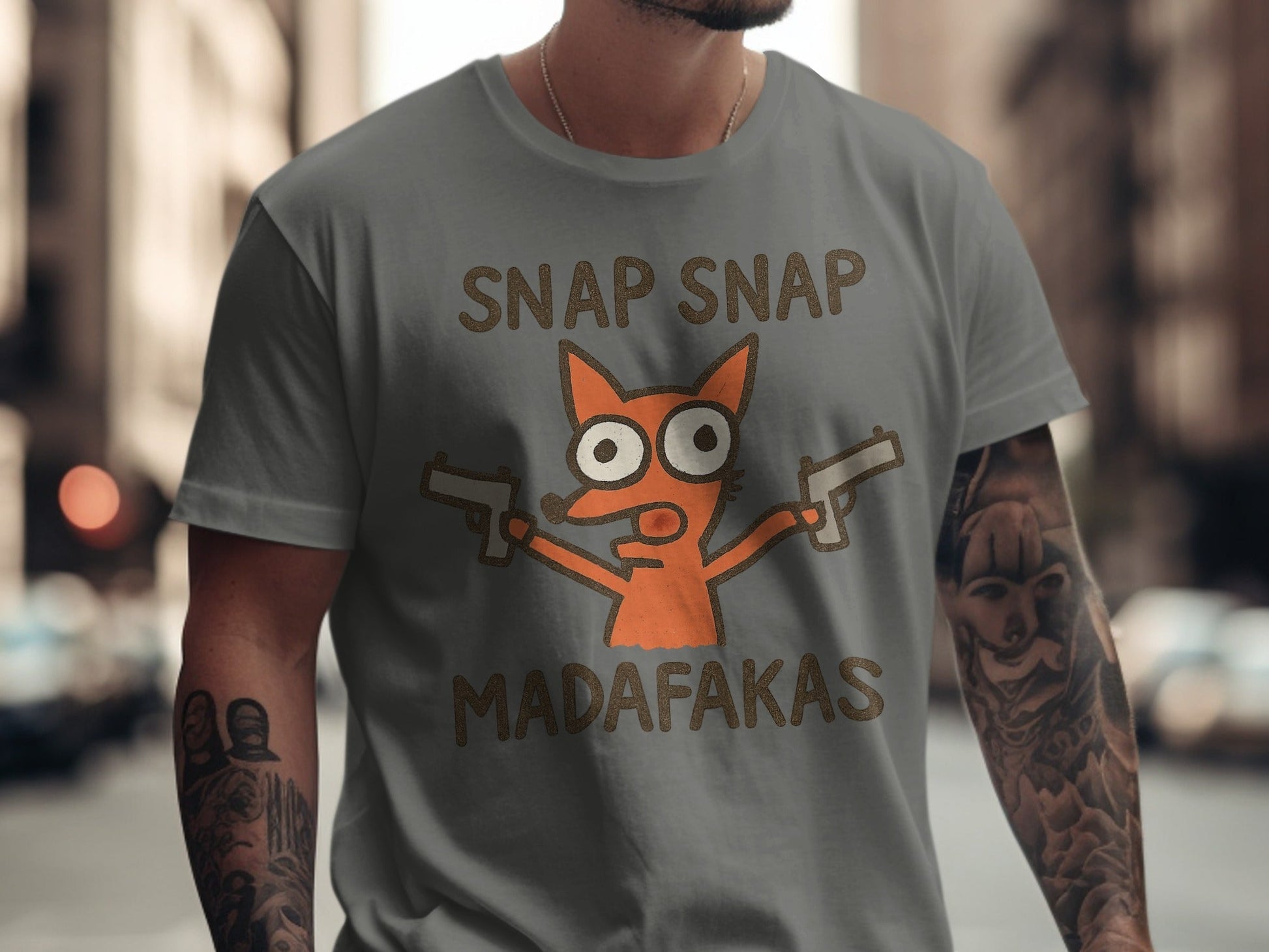 Snap Snap Madafakas T-Shirt, Funny Fox T-Shirt, Cool Animal Tee, Graphic T Shirt, Trending Tshirt, Popular T-Shirt, Gift for Fox Lover - IconVexa