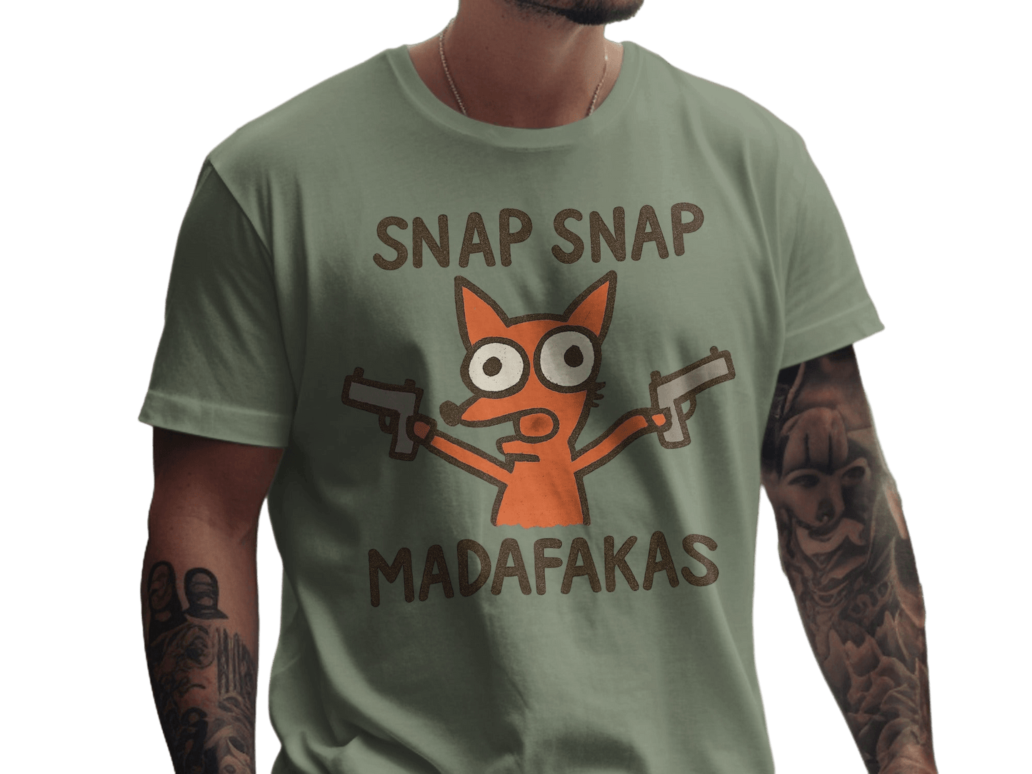 Snap Snap Madafakas T-Shirt, Funny Fox T-Shirt, Cool Animal Tee, Graphic T Shirt, Trending Tshirt, Popular T-Shirt, Gift for Fox Lover - IconVexa