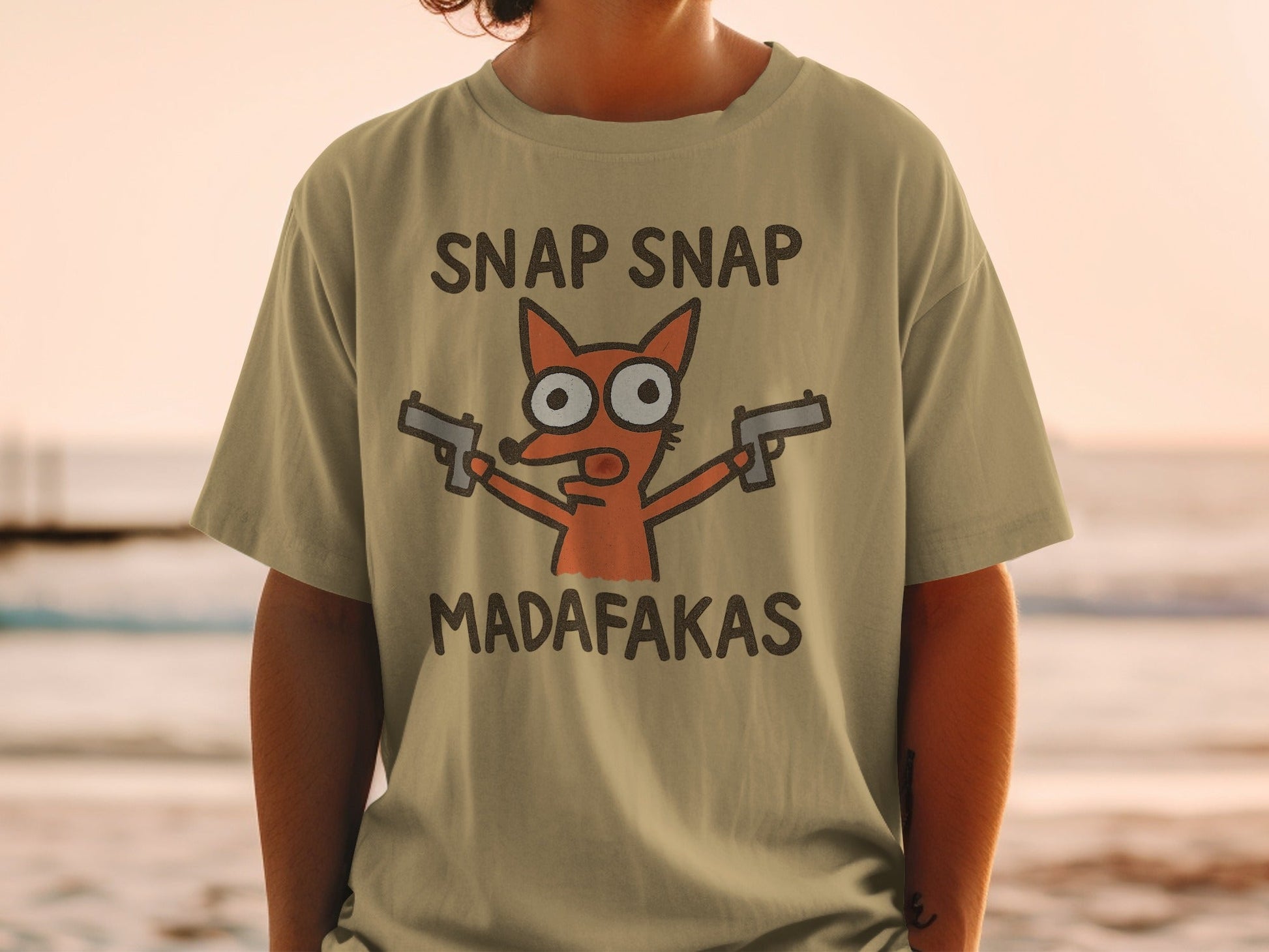 Snap Snap Madafakas T-Shirt, Funny Fox T-Shirt, Cool Animal Tee, Graphic T Shirt, Trending Tshirt, Popular T-Shirt, Gift for Fox Lover - IconVexa