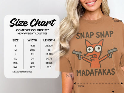 Snap Snap Madafakas T-Shirt, Funny Fox T-Shirt, Cool Animal Tee, Graphic T Shirt, Trending Tshirt, Popular T-Shirt, Gift for Fox Lover - IconVexa