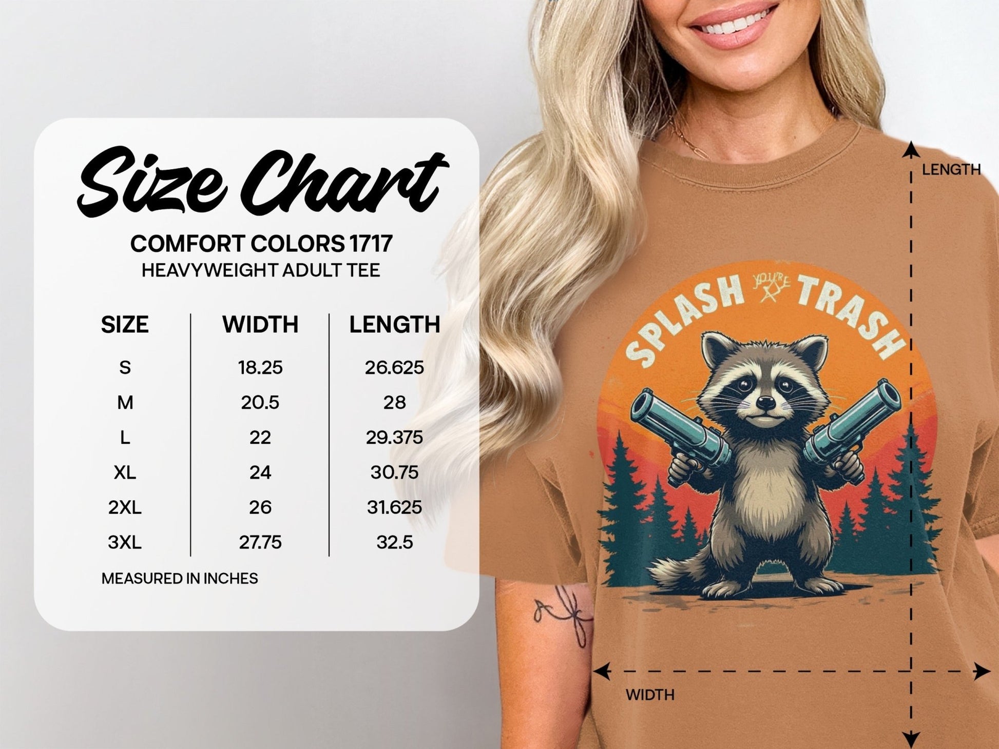 Splash Trash Raccoon T-Shirt, Funny Animal Tee, Bandit T-Shirt, Meme Shirt, Cartoon Graphic Tee, Unique Design Top - IconVexa