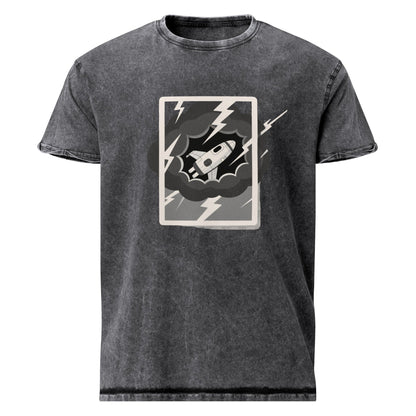 Storm Rocket Tee | Retro Space Theme Shirt | Cool Sci - Fi Graphic for Outer Space Lovers - IconVexa