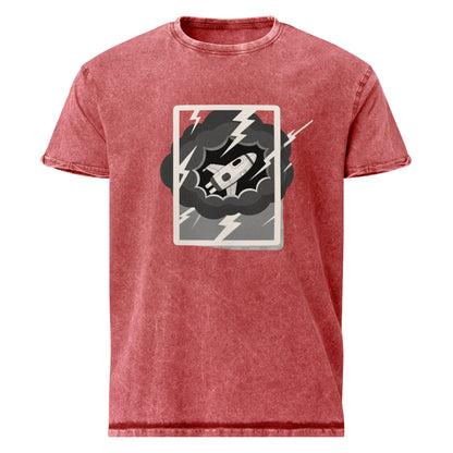 Storm Rocket Tee | Retro Space Theme Shirt | Cool Sci - Fi Graphic for Outer Space Lovers - IconVexa