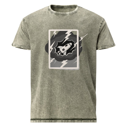 Storm Rocket Tee | Retro Space Theme Shirt | Cool Sci - Fi Graphic for Outer Space Lovers - IconVexa