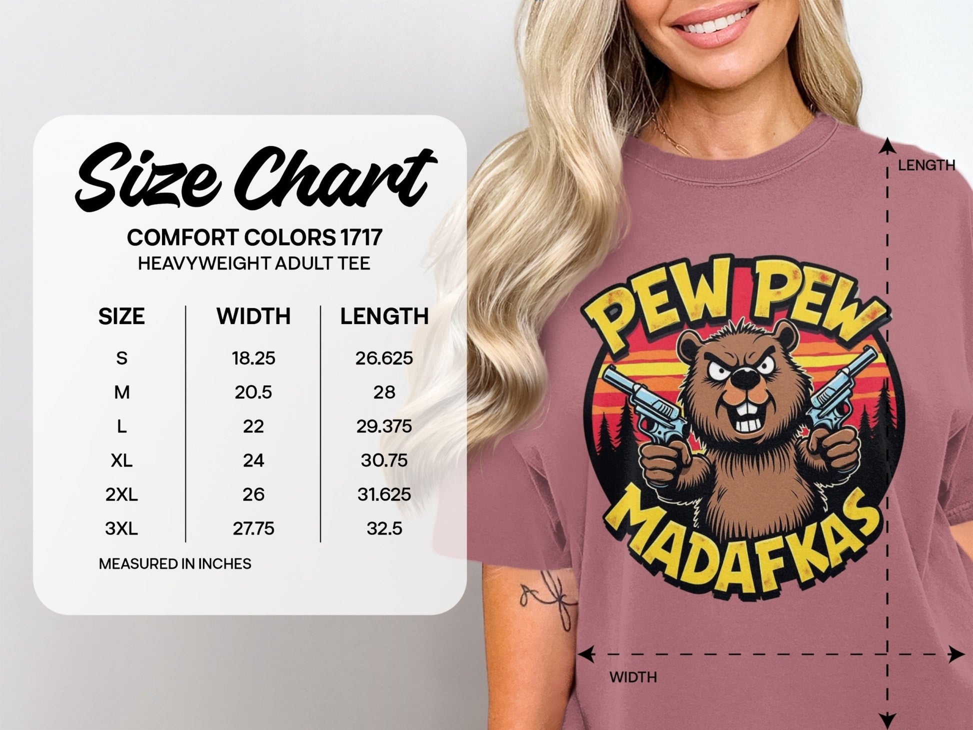 T-Shirt Pew Pew Madafkas Beaver, Tee Shirt Funny Animal, Beaver T-Shirt, Offensive T-Shirt, Novelty Tee, Graphic Tee Shirt, Funny TShirt - IconVexa