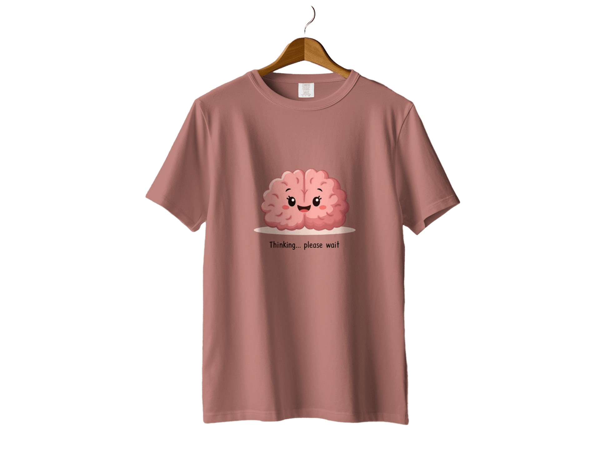 Thinking Brain T-Shirt, Funny Brain Tee, Cute Brain Shirt, Gift for Nerds, Science T Shirt, Medical Student Gift, Smart T-Shirt, Unisex - IconVexa