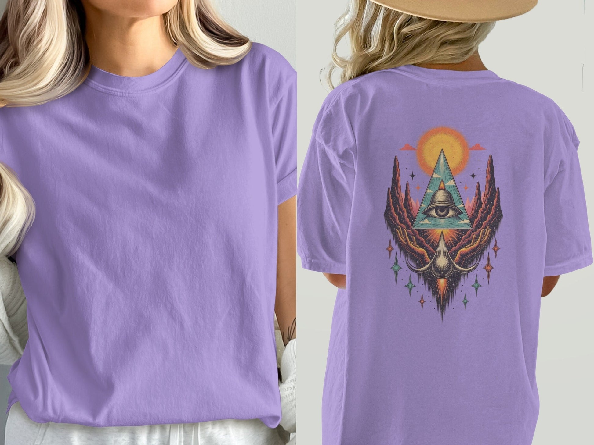 Third Eye T-Shirt, Spiritual T-Shirt, Celestial T-Shirt, Vision Tee, All Seeing Eye Shirt, Unisex T-Shirt, Trendy Shirt, Gift for Her - IconVexa
