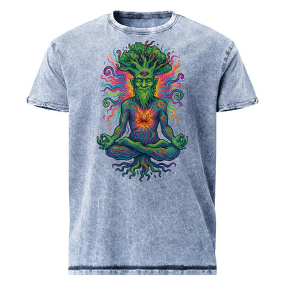 Tree Spirit Meditation Tee | Psychedelic Yoga Shirt | Boho Mindfulness T-Shirt - IconVexa