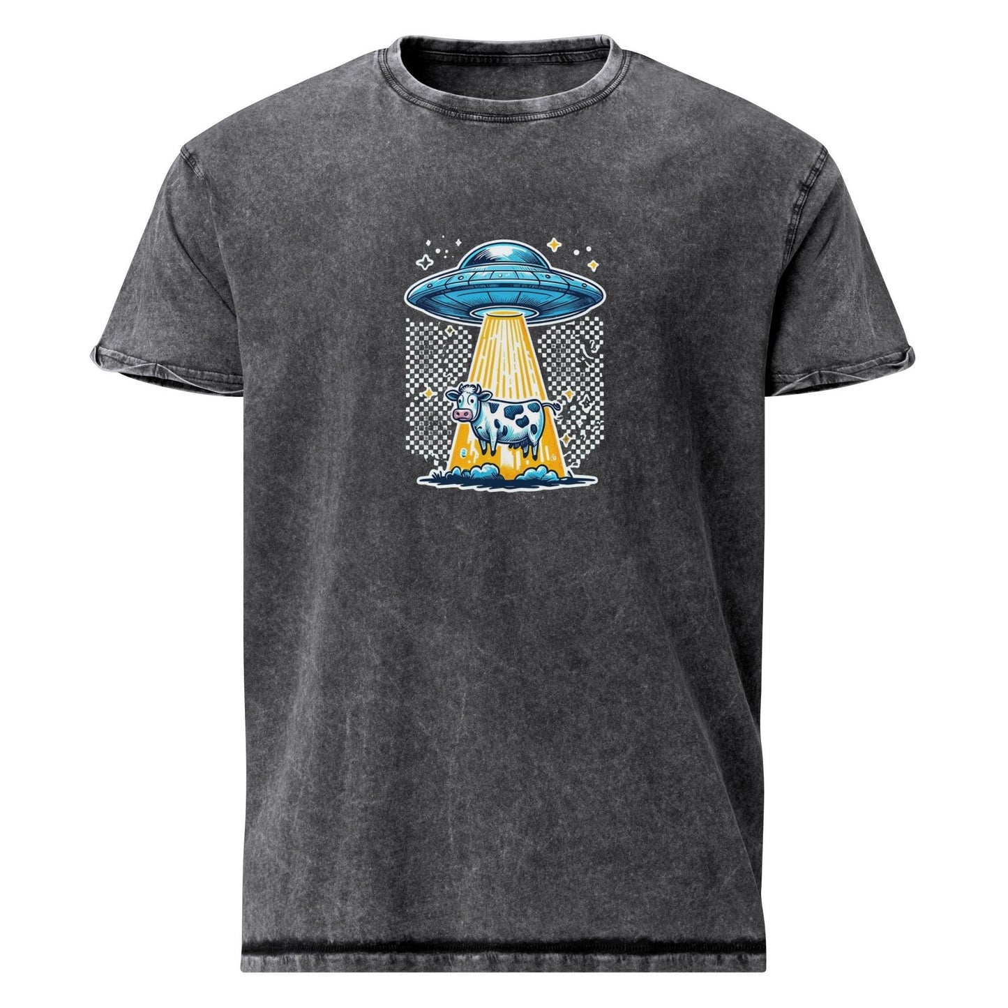 Ufo Tee | Funny Cow Abduction Shirt | Vintage Space Animal Graphic - IconVexa