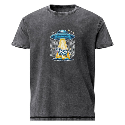 Ufo Tee | Funny Cow Abduction Shirt | Vintage Space Animal Graphic - IconVexa