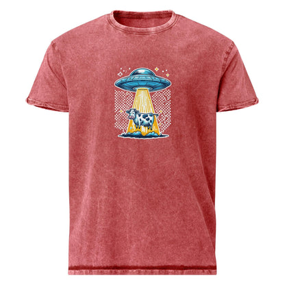 Ufo Tee | Funny Cow Abduction Shirt | Vintage Space Animal Graphic - IconVexa