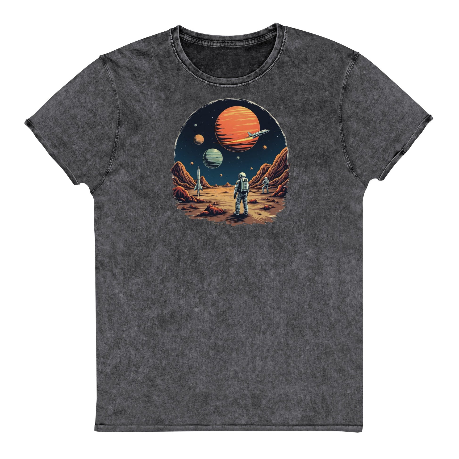 Astronaut T-Shirt | Outer Space Sci - Fi Tee | Cosmic Graphic Vintage Shirt - IconVexa