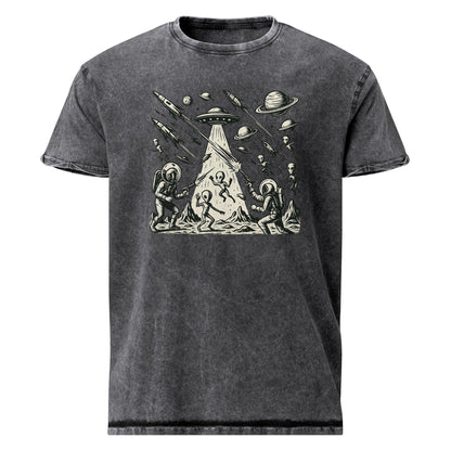Alien Battle Graphic Tee | Space War Vintage Shirt | Retro Sci - Fi Astronaut T-Shirt - IconVexa