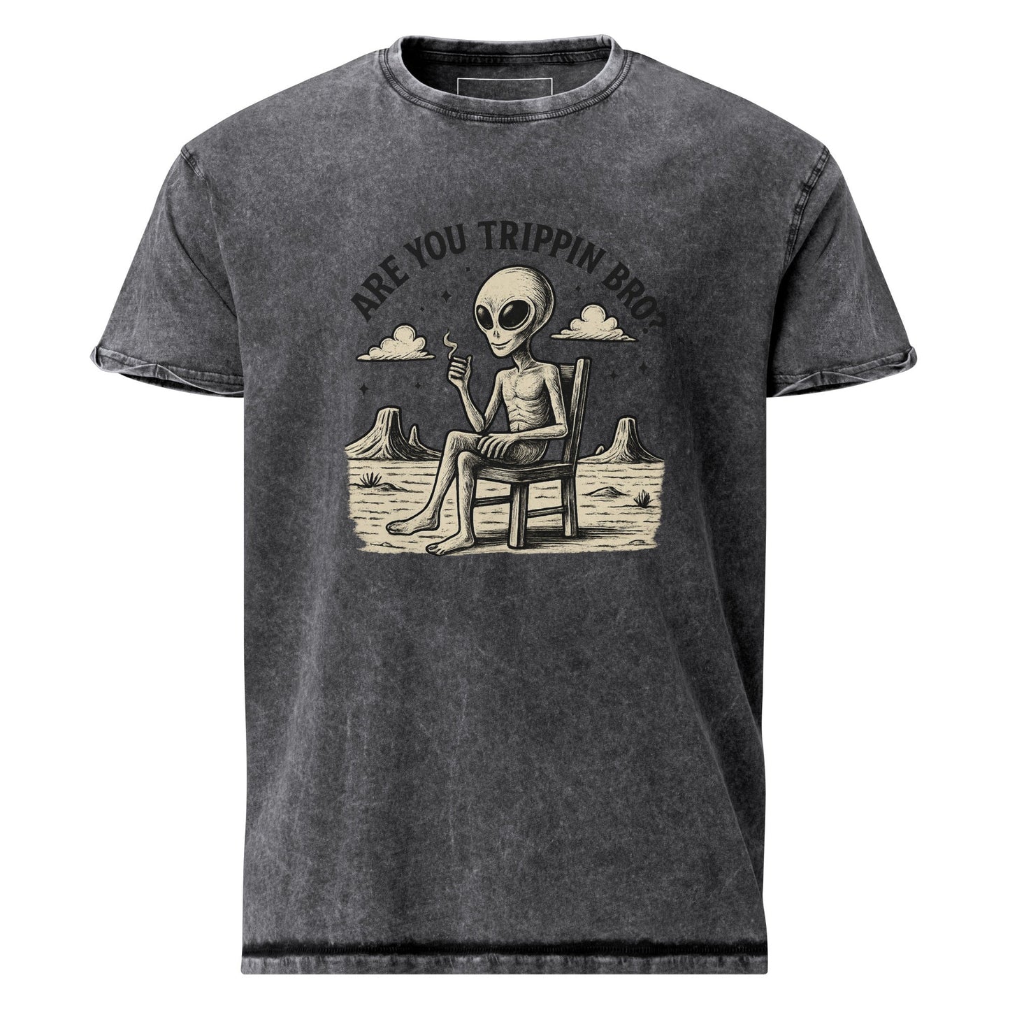 Are You Trippin Bro Alien Tee | Funny UFO Shirt | Retro Space Graphic for Him - IconVexa