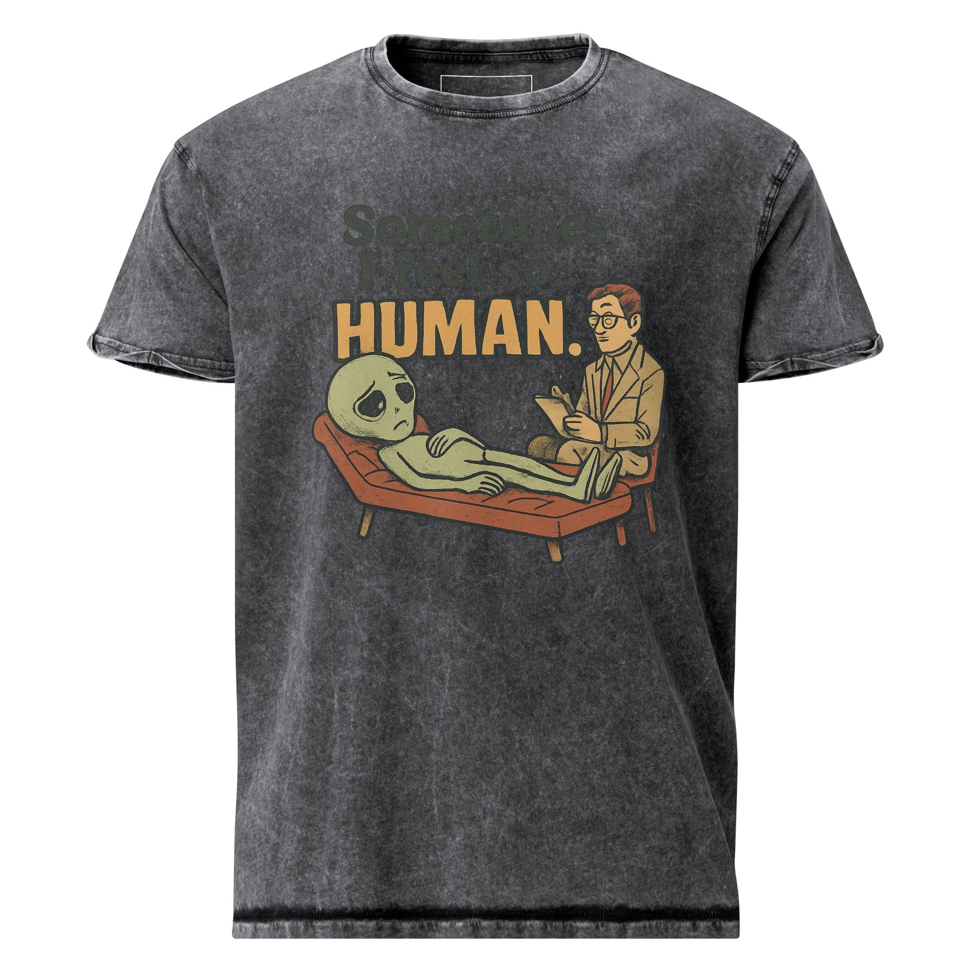 Funny Alien Therapy Tee | Retro Sci - Fi Graphic Shirt | Space Lover Gift Idea - IconVexa