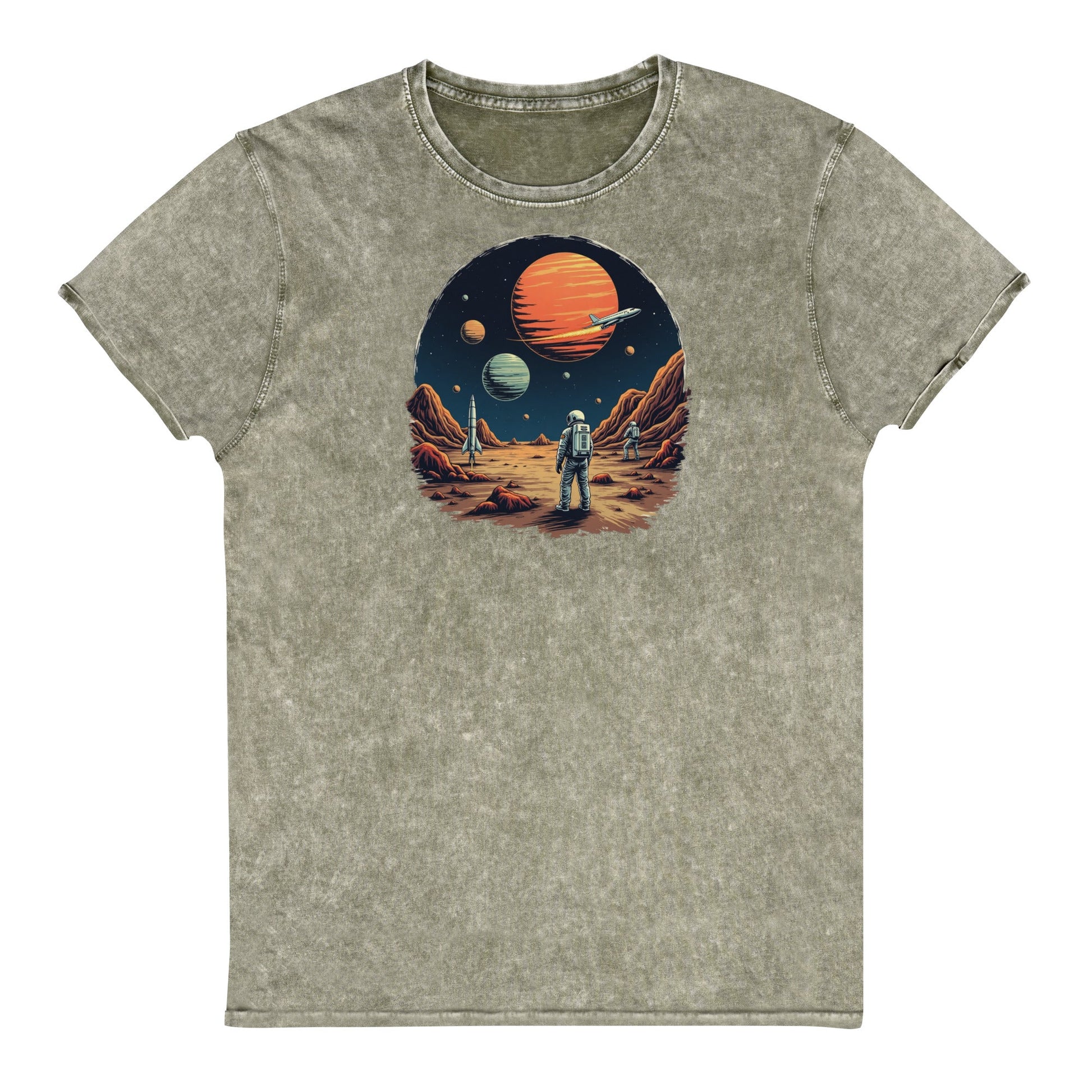 Astronaut T-Shirt | Outer Space Sci - Fi Tee | Cosmic Graphic Vintage Shirt - IconVexa