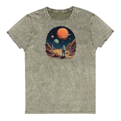 Astronaut T-Shirt | Outer Space Sci - Fi Tee | Cosmic Graphic Vintage Shirt - IconVexa