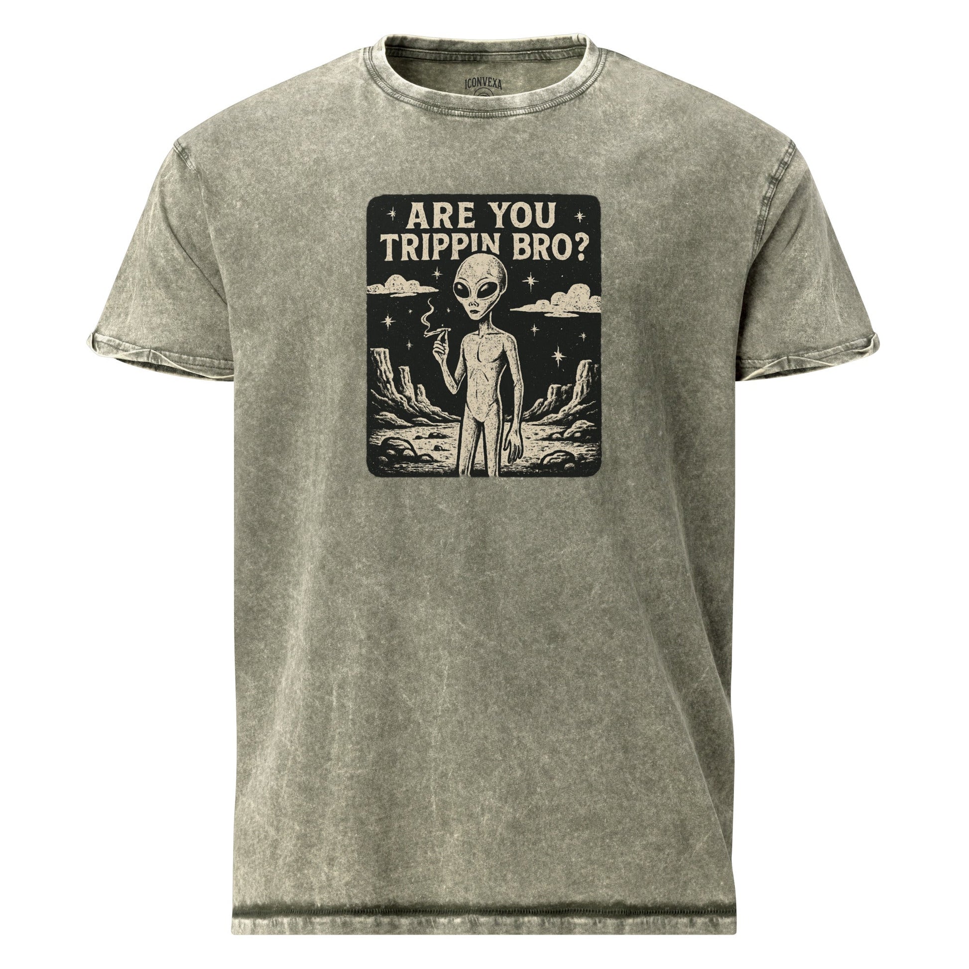 Are You Trippin Bro Shirt | Retro Alien Tee | Funny Space Sci - Fi Graphic T-Shirt - IconVexa