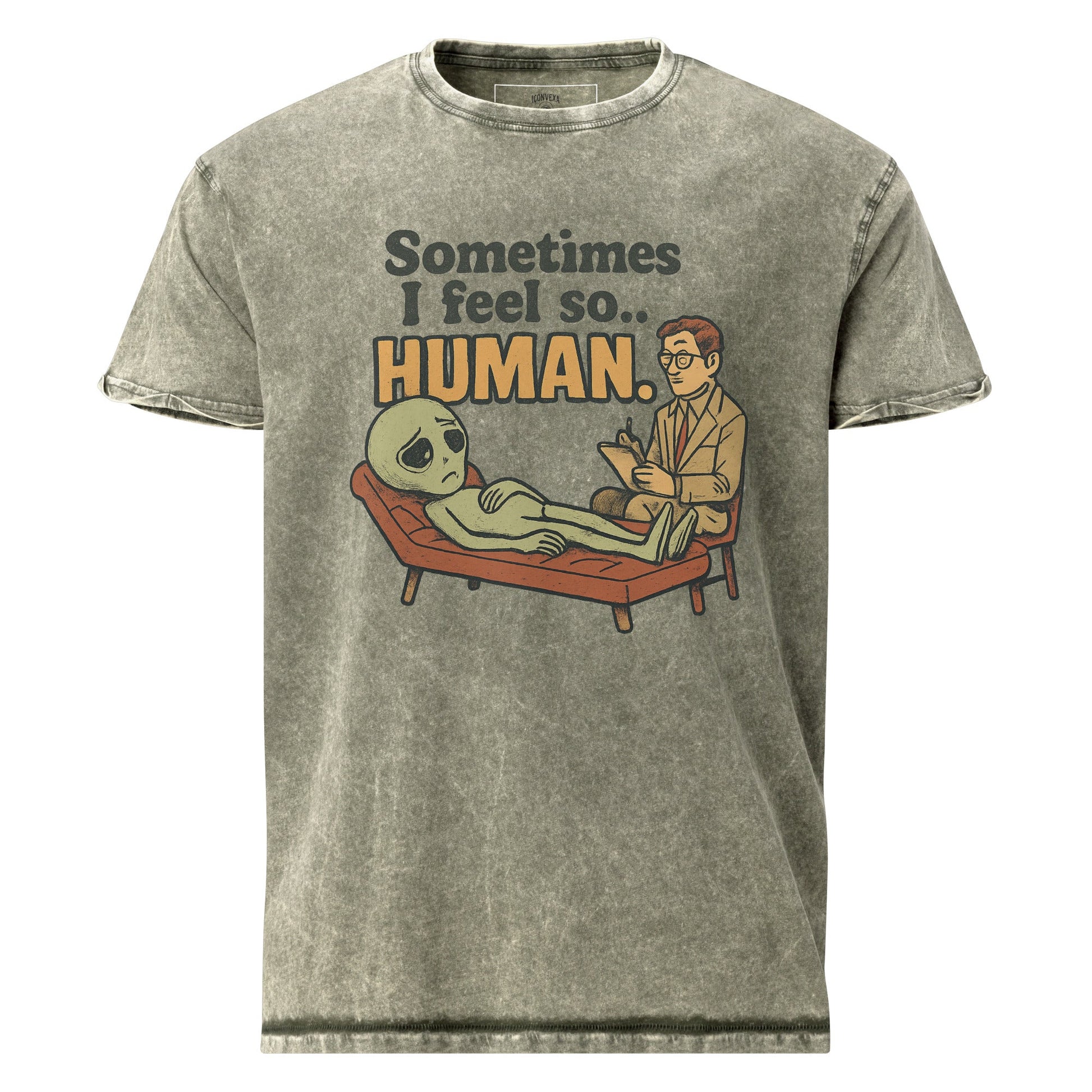Funny Alien Therapy Tee | Retro Sci - Fi Graphic Shirt | Space Lover Gift Idea - IconVexa