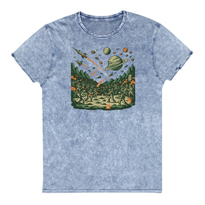 Alien Invasion Graphic Tee | Outer Space Shirt | Retro Sci - Fi Streetwear - IconVexa