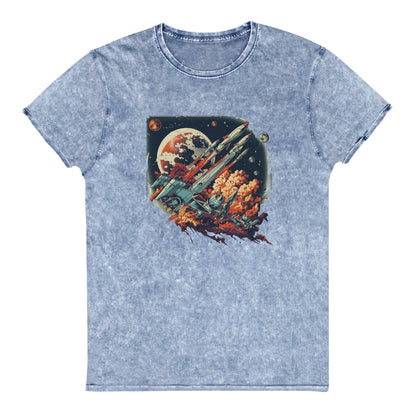 Space Rocket Launch Shirt | Retro Scifi Tee | Vintage Outer Space Vibes - IconVexa