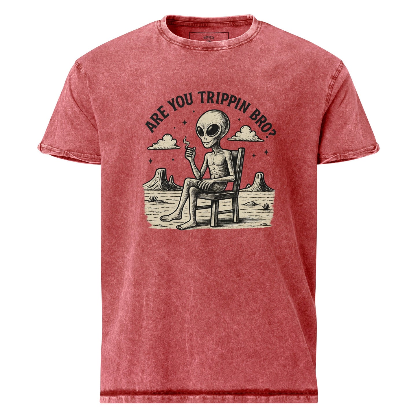 Are You Trippin Bro Alien Tee | Funny UFO Shirt | Retro Space Graphic for Him - IconVexa