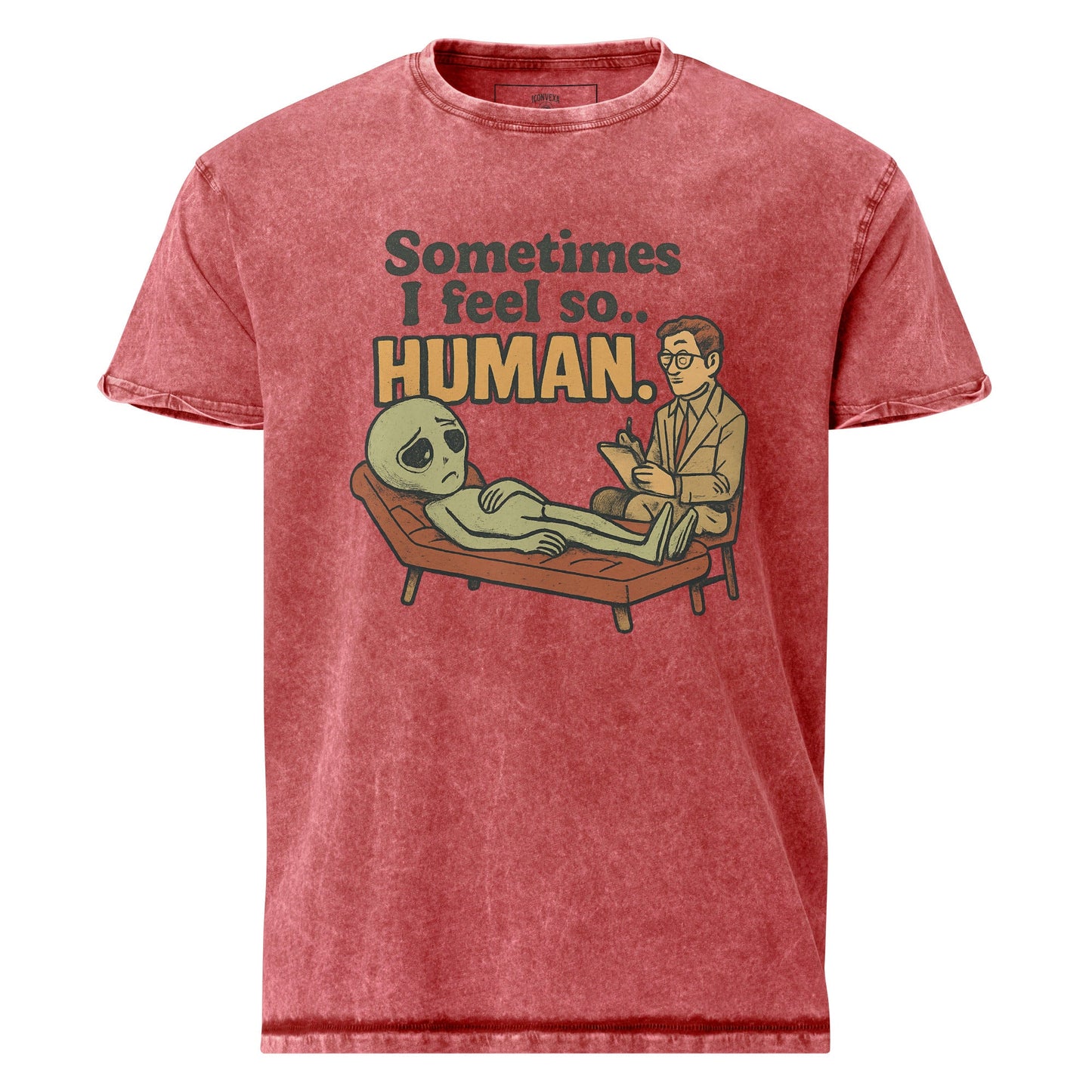 Funny Alien Therapy Tee | Retro Sci - Fi Graphic Shirt | Space Lover Gift Idea - IconVexa