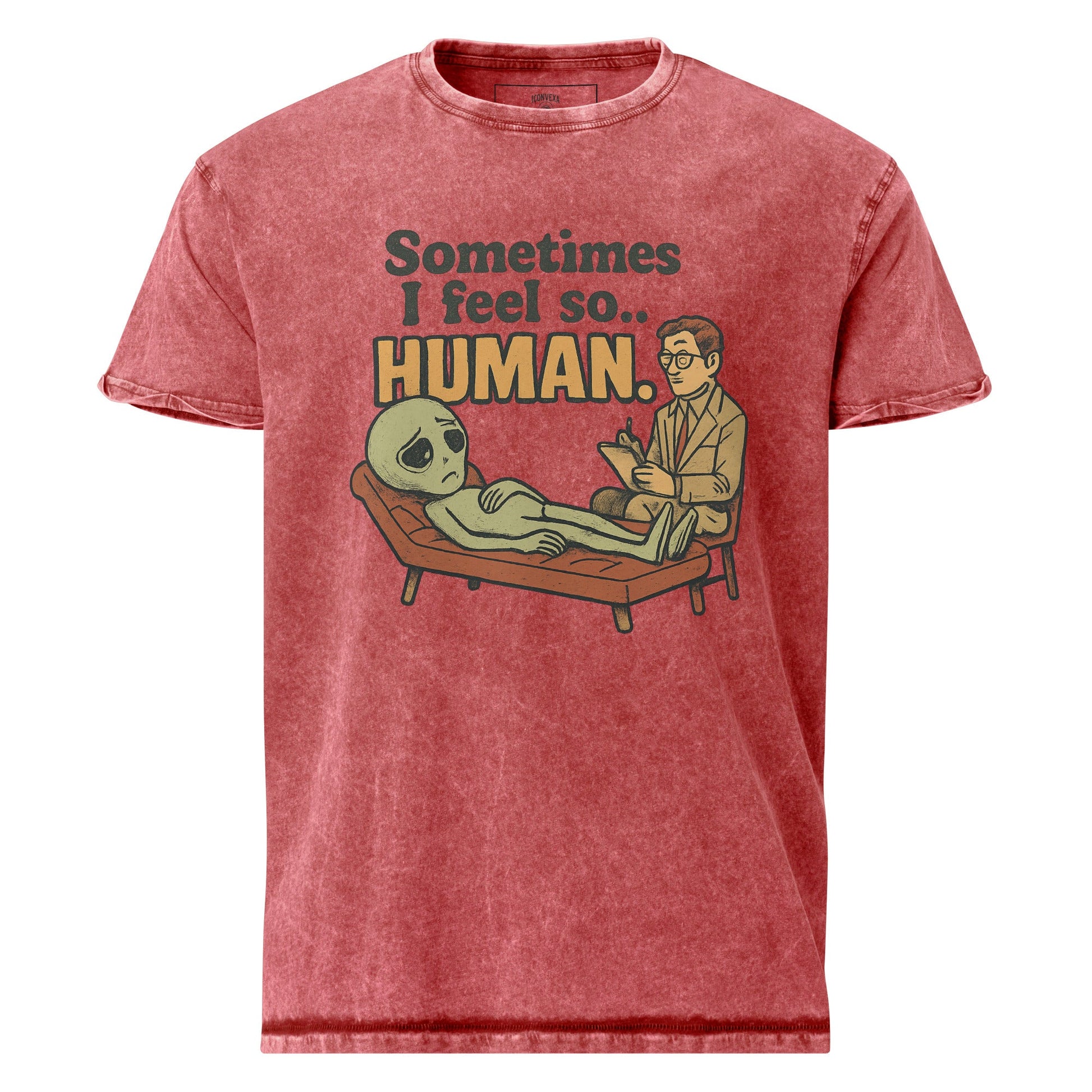 Funny Alien Therapy Tee | Retro Sci - Fi Graphic Shirt | Space Lover Gift Idea - IconVexa