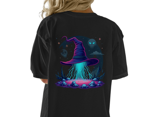 Witch Hat T-Shirt, Halloween T-Shirt, Magic T-Shirt, Occult Shirt, Supernatural Apparel, Gothic T-Shirt, Spooky Season Gift, Unisex T-Shirt - IconVexa