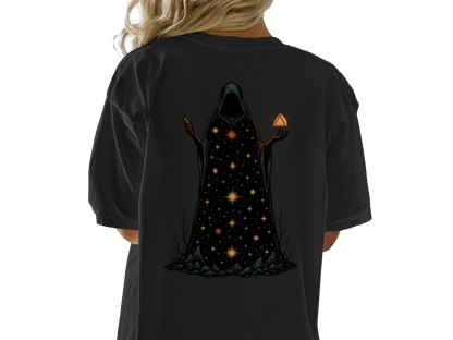 Wizard T-Shirt, Magic T-Shirt, Occult T-Shirt, Gift for Wizard, Mystic T-Shirt, Starry Wizard T-Shirt, Spellcaster T-Shirt, Trendy T-Shirt - IconVexa
