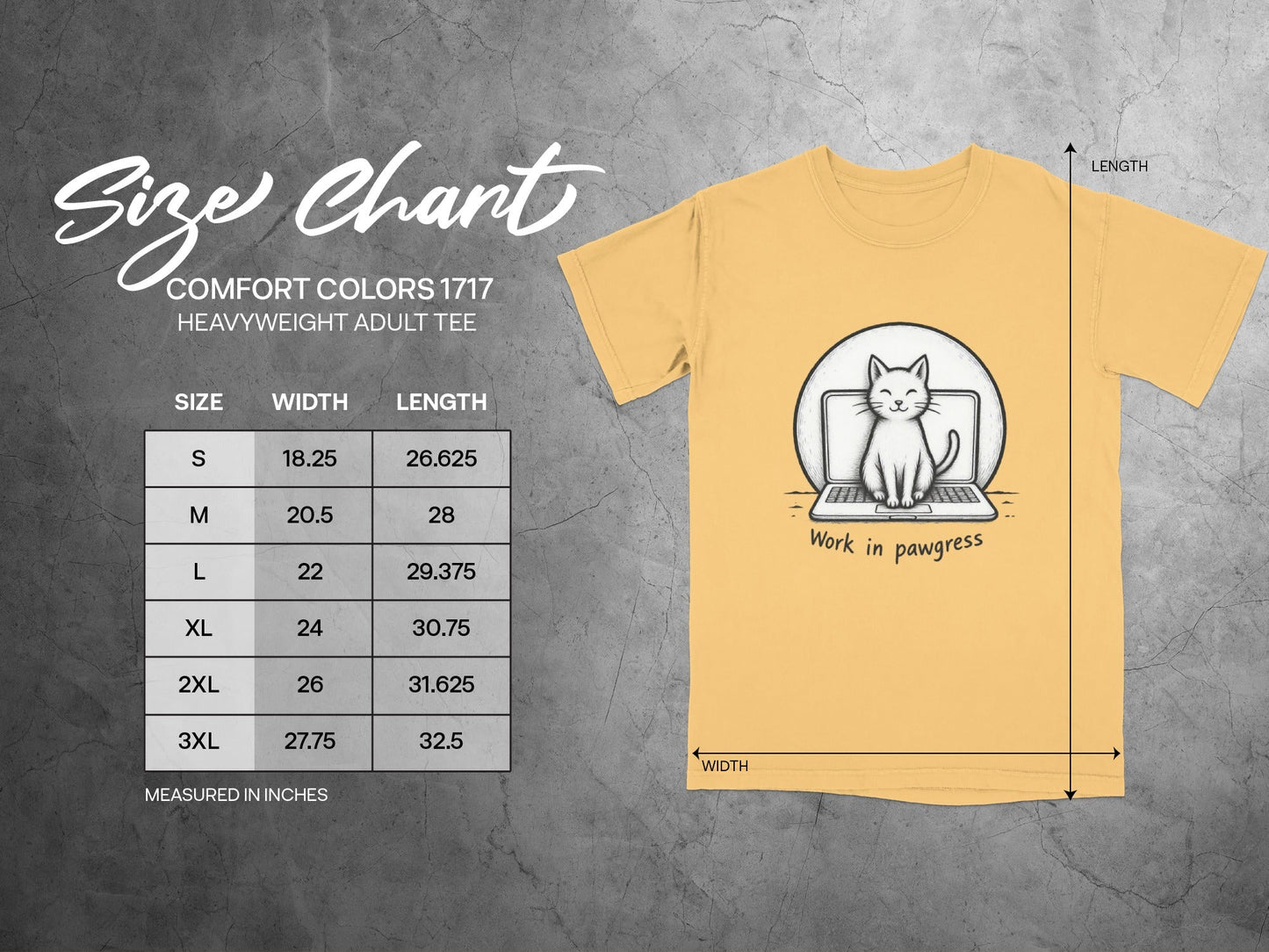 Work in Pawgress Cat and Laptop Funny Design T-Shirt - IconVexa