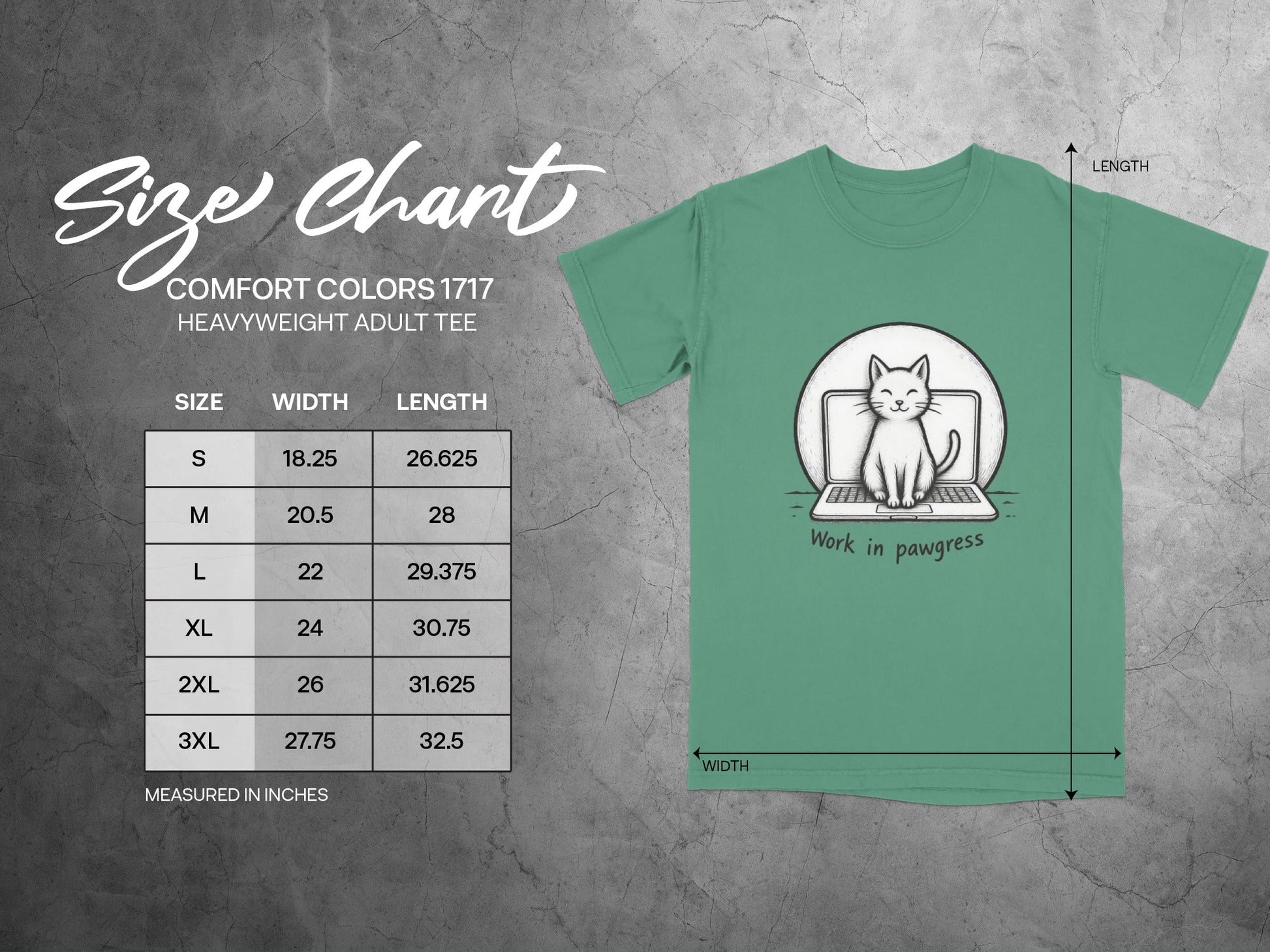 Work in Pawgress Cat and Laptop Funny Design T-Shirt - IconVexa